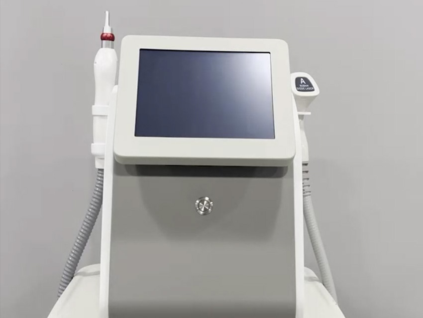 Diod Laser Yag Laser 2-i-1 maskin för smärtfri hårborttagningsmaskin tatueringborttagning Kolpeeling